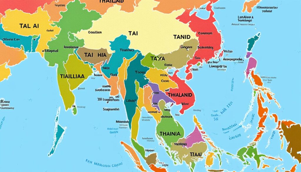 Tai Ya Language Geographic Distribution